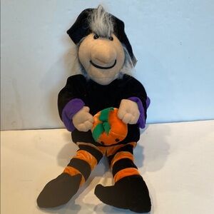 NWT & Vintage 1988 Playful Plush Witch Doll by Chrisha